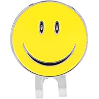 Furnoor Golf Ball Marker Golfista magnético Sombrero Visor Clip Accesorio Durable Mini Metal(Amarillo)